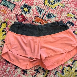 Lululemon pink/coral Speed Up short